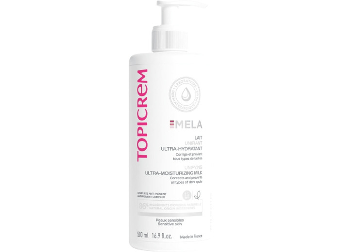 Topicrem - Lait corporel ultra hydratant Mela - Peau sensible - 500 ml