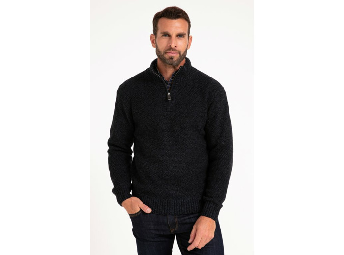 Pull Col Montant Doublé Polaire
