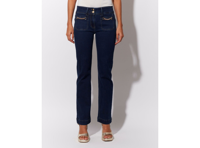 Jean long droit MARINE Femme