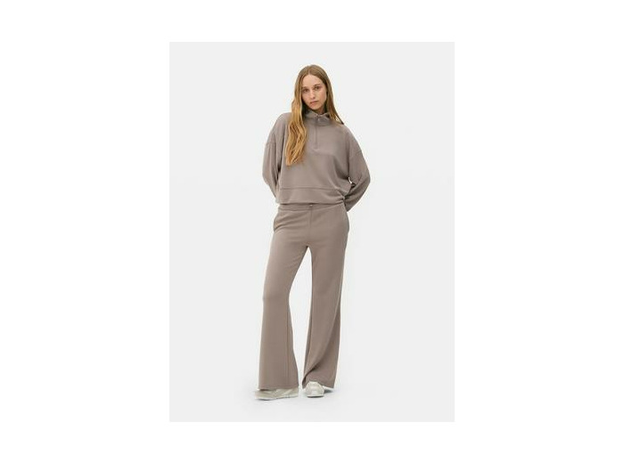 Sweat-shirt à col cheminée zippé