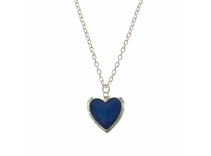 Collier d'humeur médaillon coeur