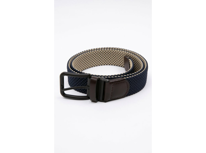 Ceinture tressée homme à boucle