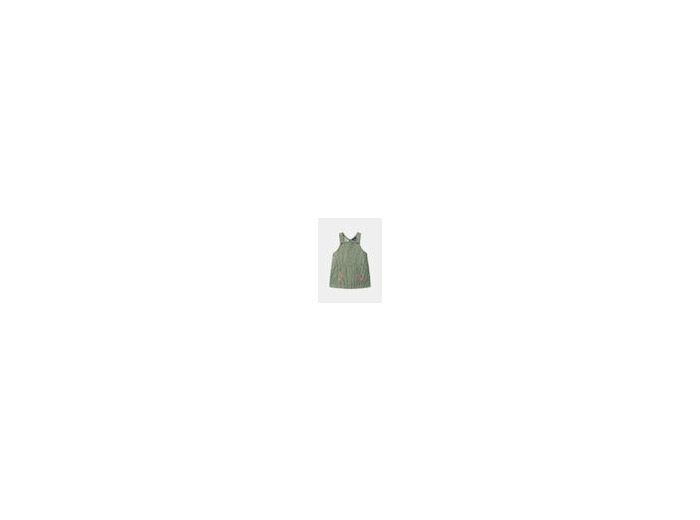 Gilet rayé vert pour bébé fille
