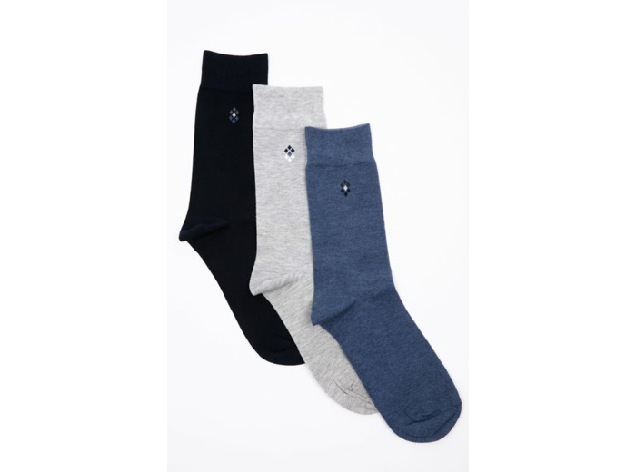 Lot 3 paires chaussettes homme