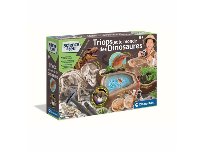 COFFRET SCIENCE ET JEU - TRIOPS ET LE MONDE DES DINOSAURES