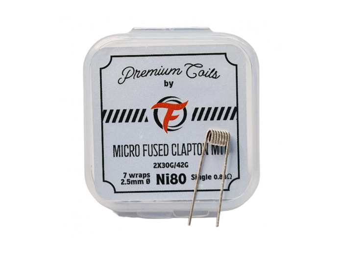 Pack de 10 coils Micro Fused Clapton MTL NI 80 2*30G/42G Fumytech