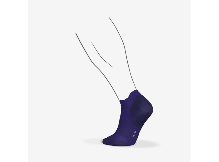 Chaussettes de running   KIPRUN run900 fines invisibles violettes