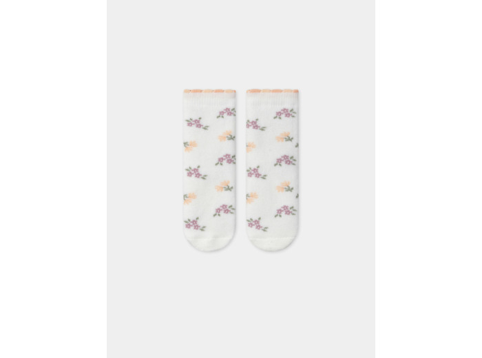 Chaussettes bouclette fleur