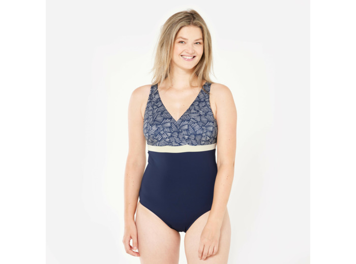 Maillot de bain 1 pièce forte poitrine natation Femme - Mia all mini bleu