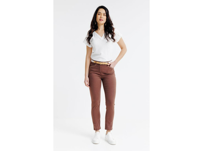 Pantacourt brodé lurex