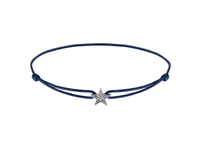 Bracelet cordon diamants Femme Collection Or 750/1000 - Or blanc