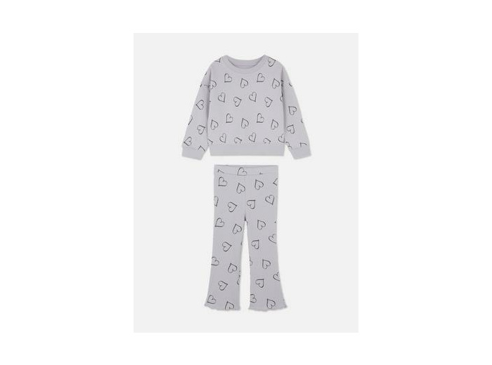 18 mois-8 ans | Ensemble sweat-shirt imprimé et legging évasé
