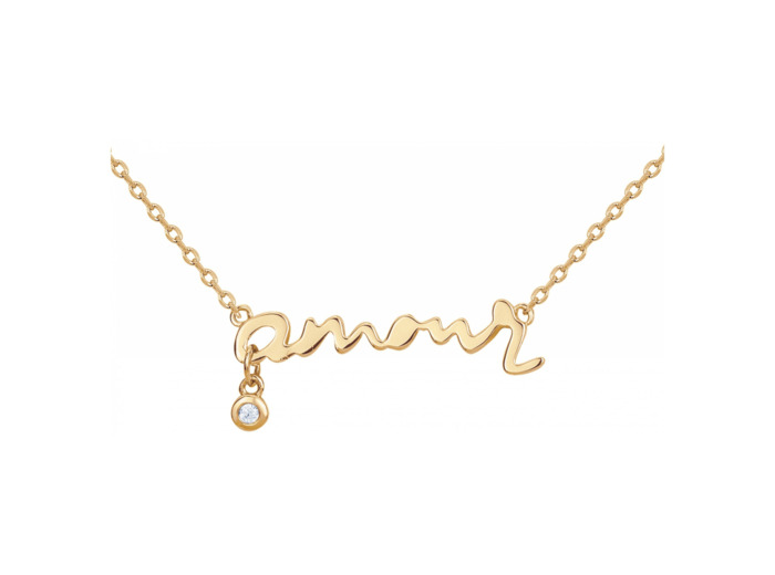 Collier Femme Délicate entrevue Doré