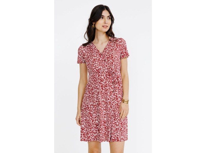 Robe en maille imprimée
