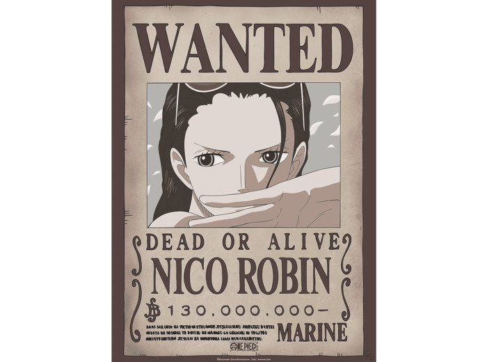 ABYSTYLE GBEye - ONE PIECE Poster Wanted Nico Robin (52x38cm)