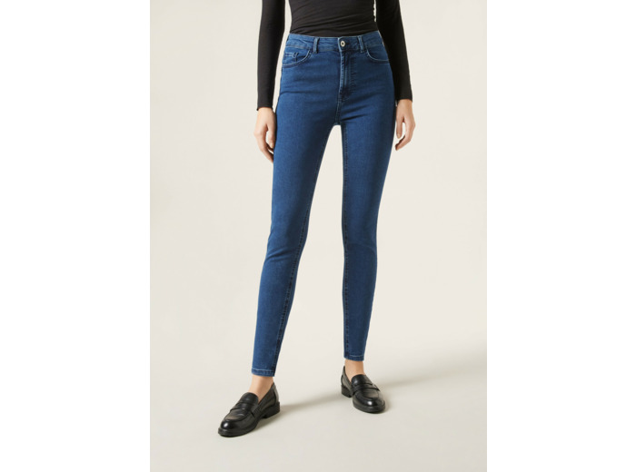 Jeans push-up skinny taille haute Soft Touch