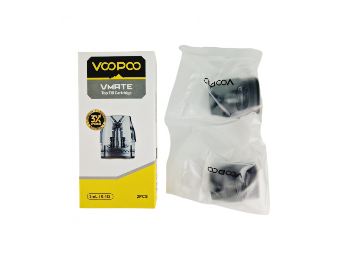 Pack de 2 Pods 3ml + résistance Mesh Vmate Top Fill Voopoo