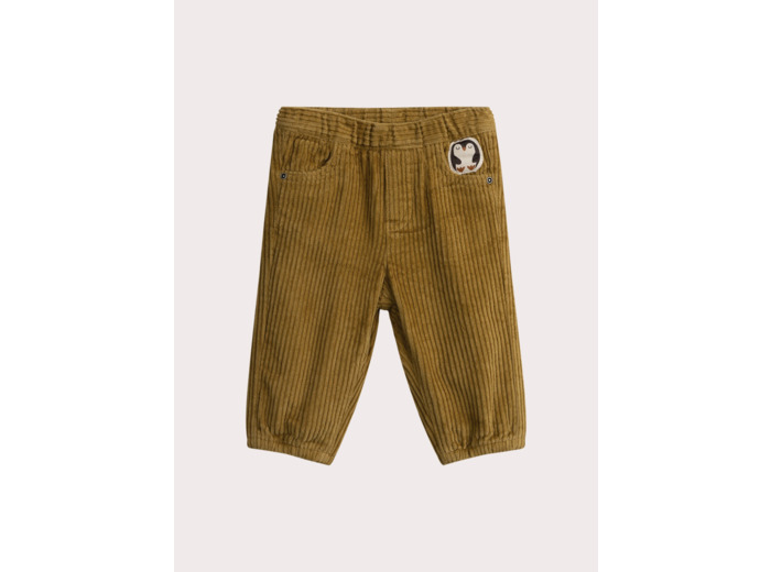 Pantalon en velours à animation pingouin pour bébé garçon