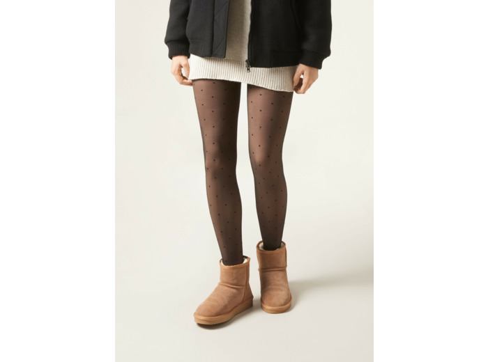 Collant polaire effet transparent 30 deniers