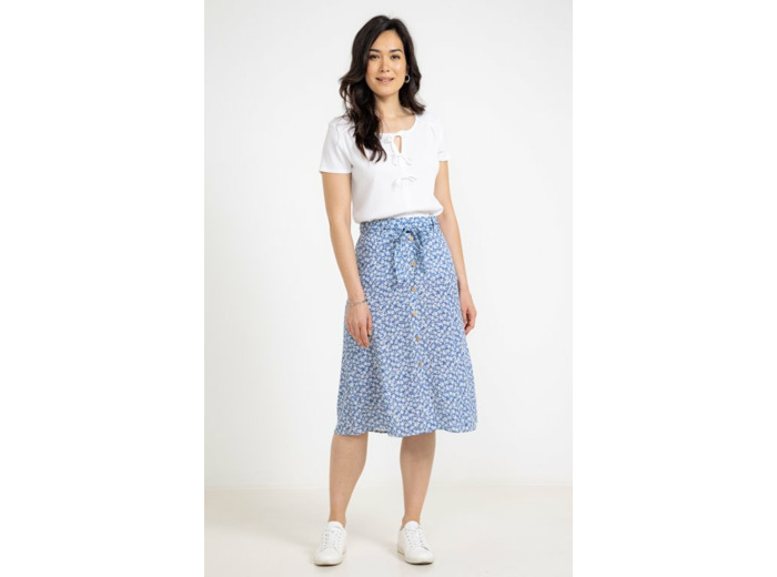 Jupe midi fendue
