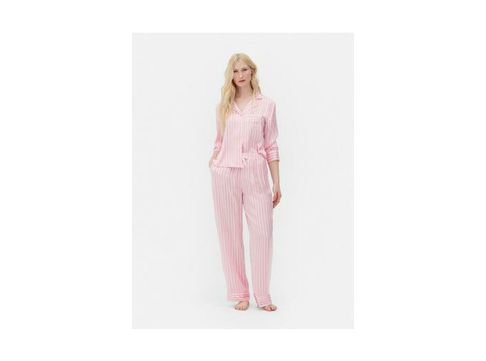 Pyjama en satin à manches longues
