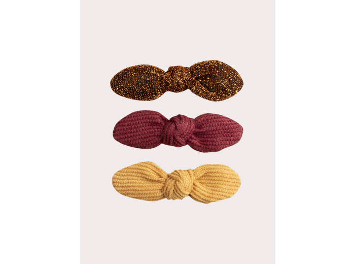 Lot de 3 barrettes nuds paillettés pour fille