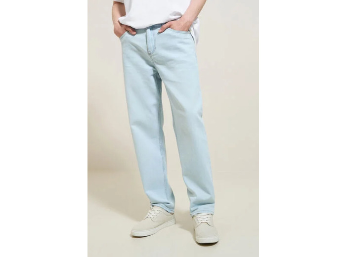 Jean loose 100% coton - Bleu moyen