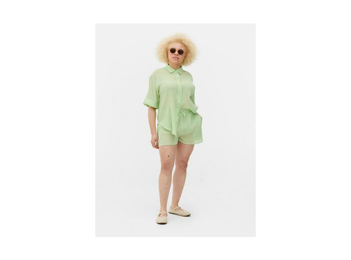 Short de plage froncé