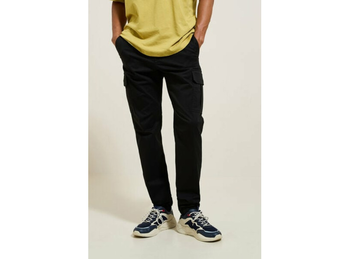 Pantalon cargo uni - Noir