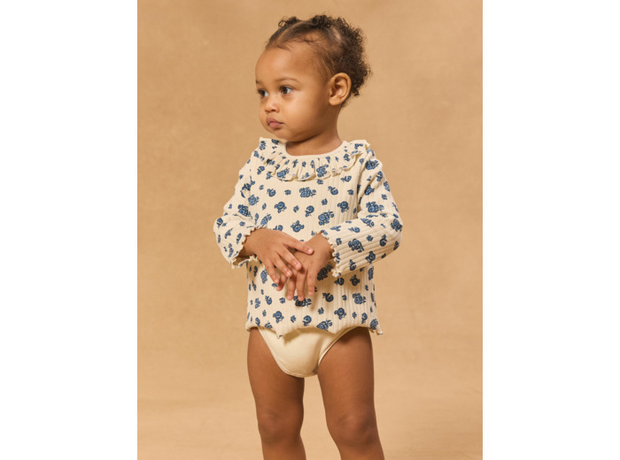 Body manches longues imprimé floral