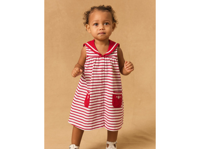 Robe rayée style marin