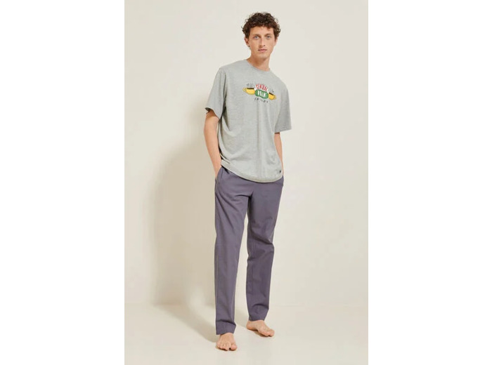 Ensemble pyjama licence Friends - Gris clair