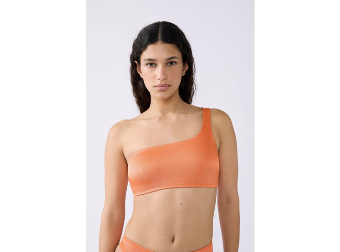 Brassière asymétrique haut de maillot de bain,Brassière asymétrique haut de maillot de bain;${refinementColor}