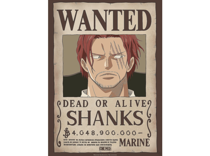 ABYSTYLE GBEye - ONE PIECE Poster Wanted Shanks (52x38cm)
