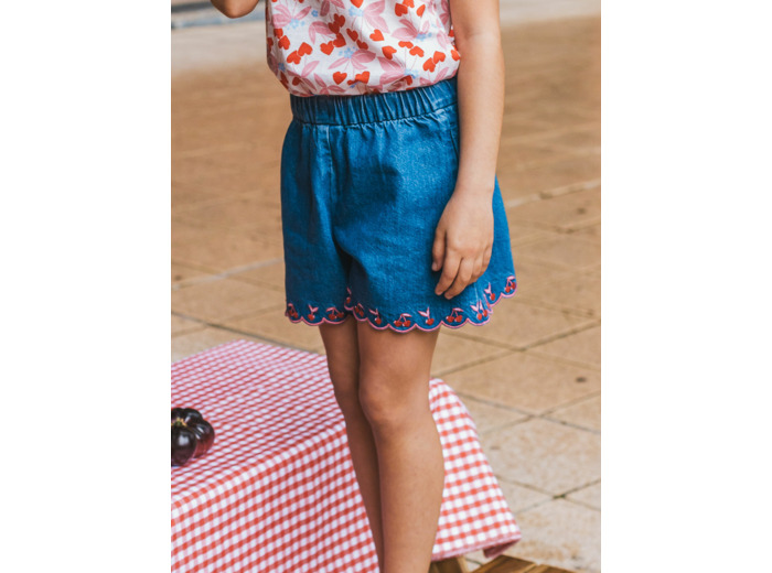 Short en jean large