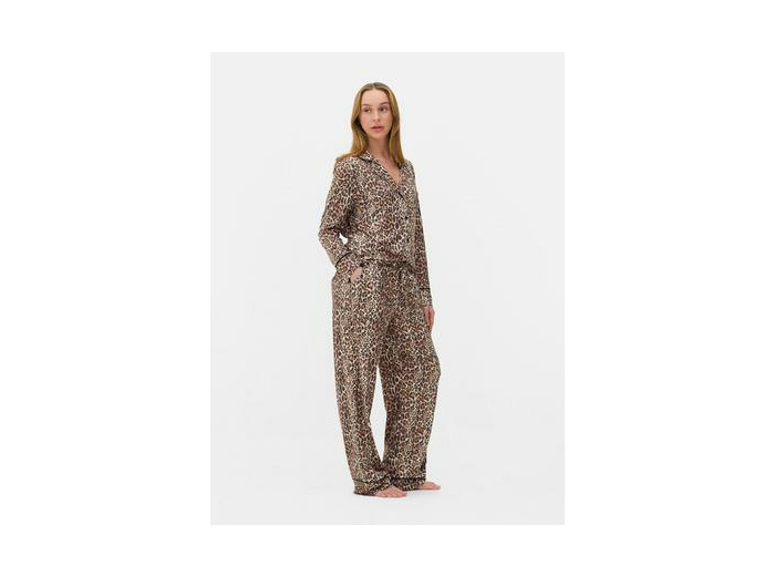 Bas de pyjama à imprimé léopard