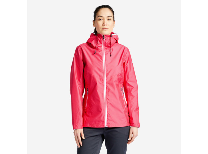 Veste imperméable de voile - veste de pluie sailing 100 femme all over rose