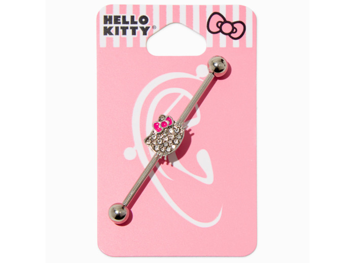 Barre industrielle 1,6 mm visage strass Hello Kitty®