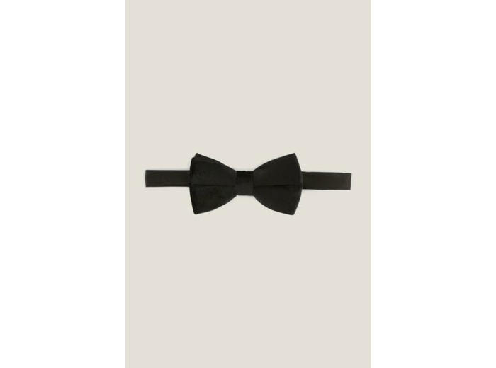 Nœud papillon en velours - Noir