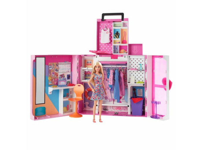 Barbie : Poupée et coffret dressing deluxe