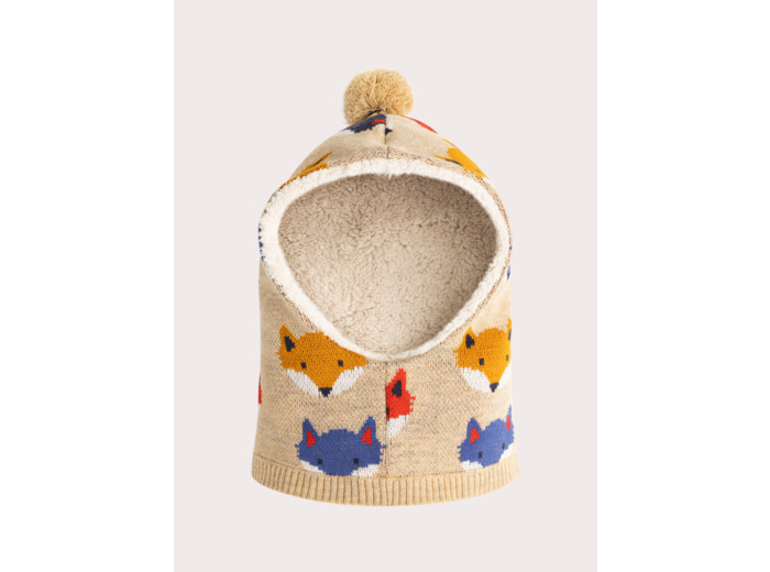 Cagoule à motifs renard multicolores pour garçon