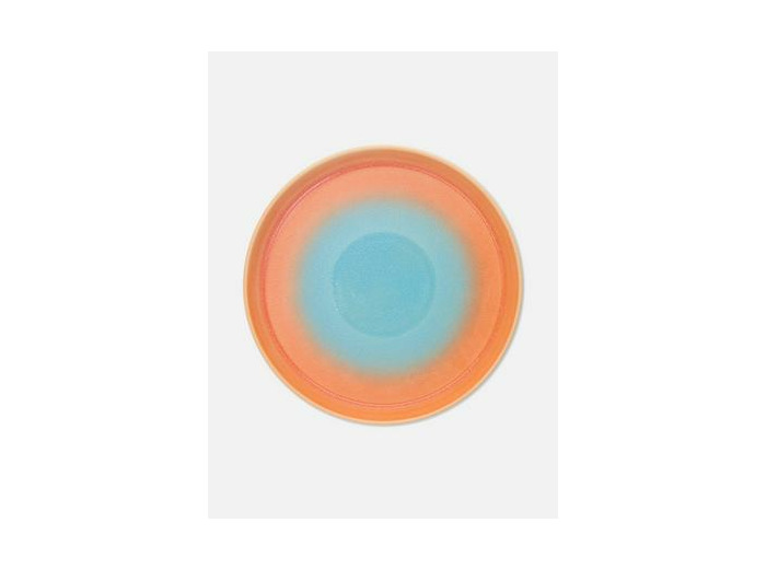 Petite assiette émaillée thermoréactive