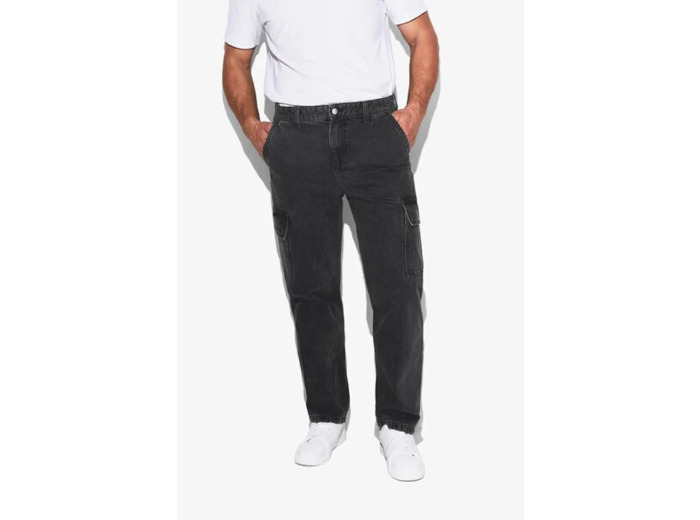 Jean loose poches cargo - Noir
