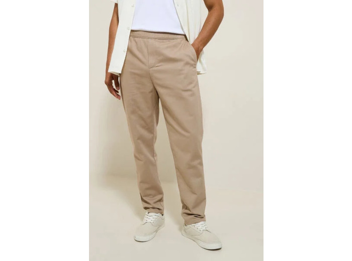 Pantalon jogger contenant du lin - Beige