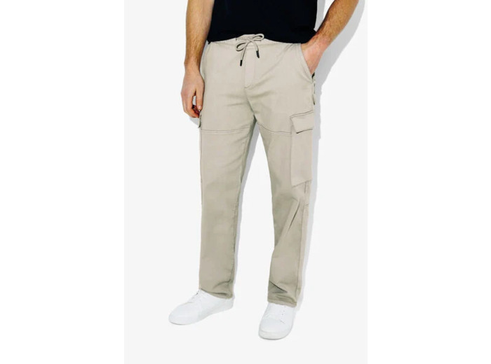 Jogging cargo bas droit - Gris clair