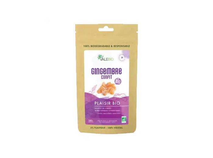 Valebio Gingembre Confit Bio 180g