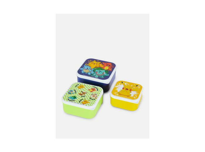 Lot de 3 pots à encas Pokémon