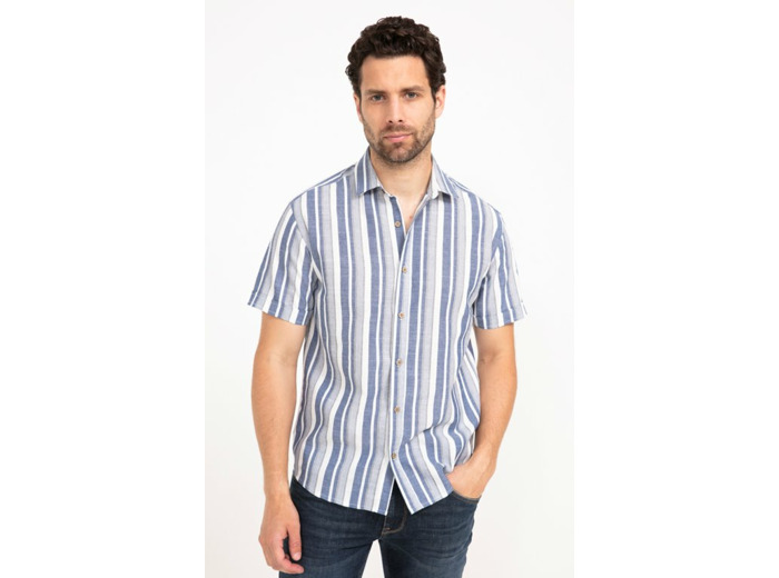 Chemise Manches Courtes À Rayures