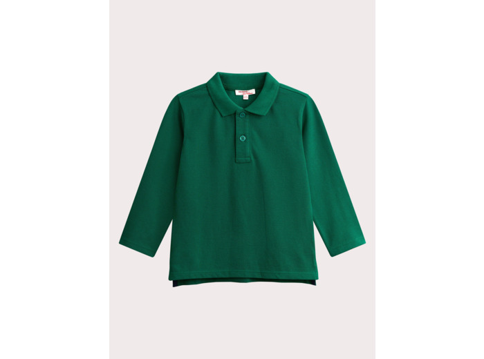 Polo vert bouteille pour garçon
