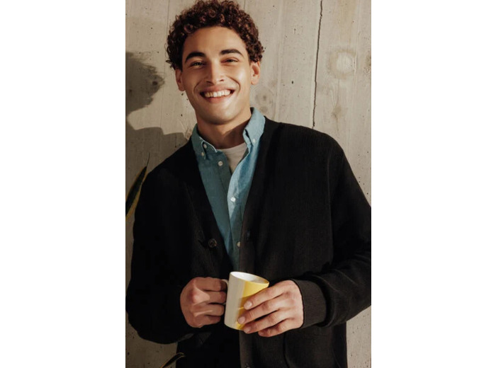 Gilet boutonné - Noir
